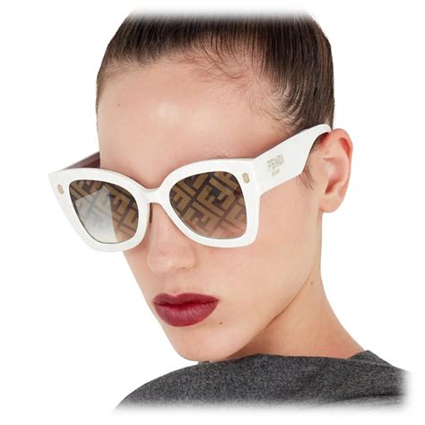 white vintage fendi sunglasses|authentic Fendi sunglasses.